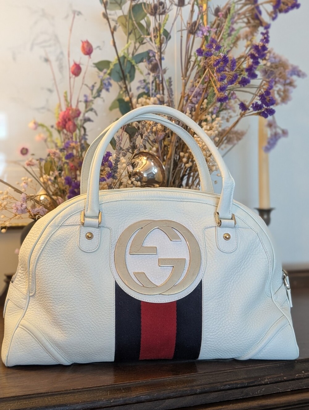 Gucci Vintage Web Blondie Bowler Bag